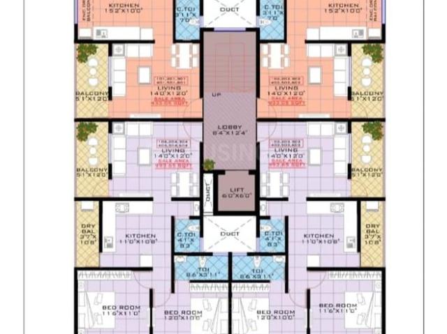 2 BHK Apartment in Charholi Budruk for resale Pune. The reference number is 21047251