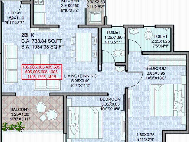 2 BHK Apartment in Chikhali for resale Pune. The reference number is 16939472
