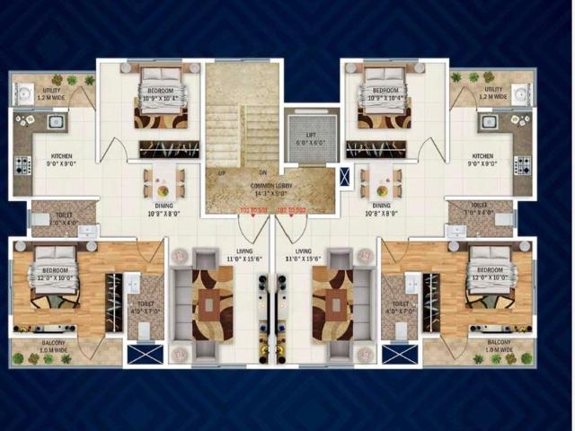 2 BHK Apartment in Anant Nagar for resale Nagpur. The reference number is 19576746