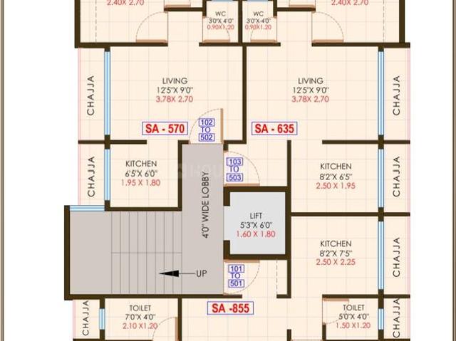 2 BHK Apartment in Airoli for resale Navi Mumbai. The reference number is 20491300