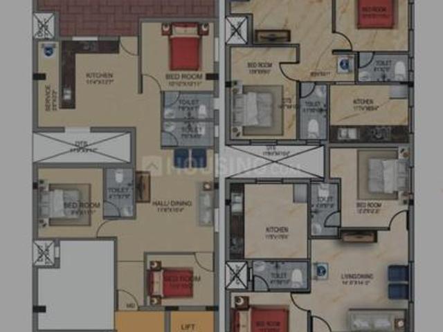 2 BHK Apartment in Alapakkam, Ozhalur for resale Chennai. The reference number is 19724793