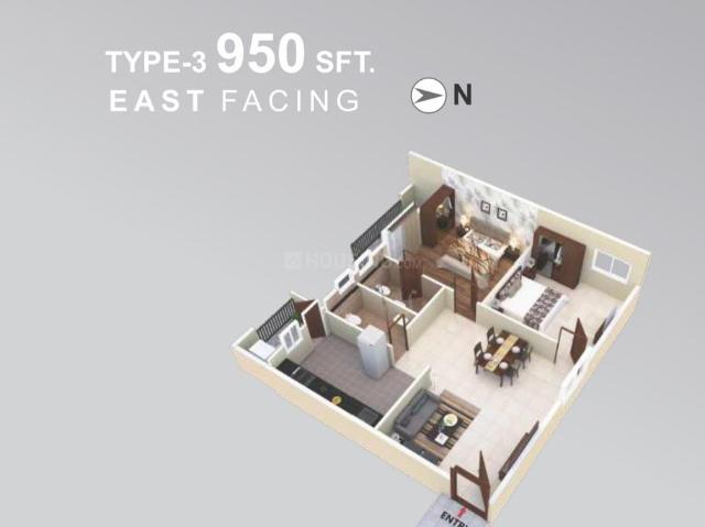 2 BHK Apartment in Bachupally for resale Hyderabad. The reference number is 18097332