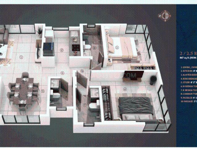 2 BHK Apartment in Bandra West for resale Mumbai. The reference number is 21349082