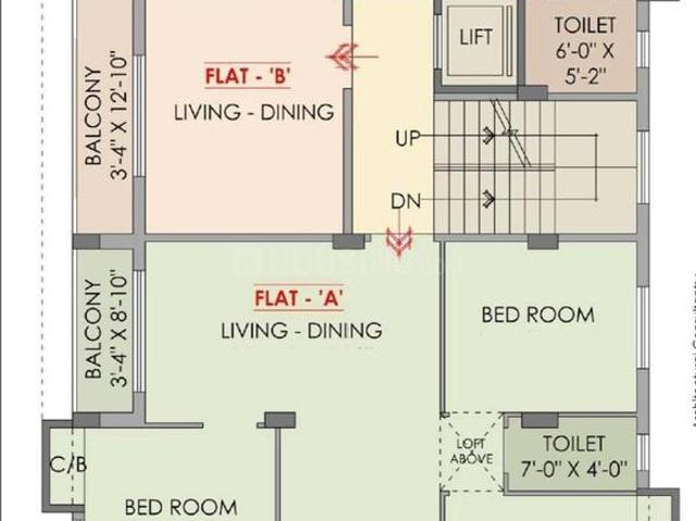 2 BHK Apartment in Bansdroni for resale Kolkata. The reference number is 18526312
