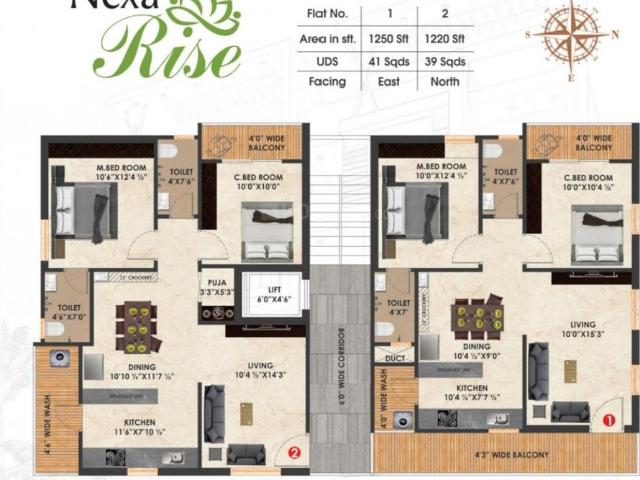 2 BHK Apartment in Beeramguda for resale Sangareddy. The reference number is 19676862