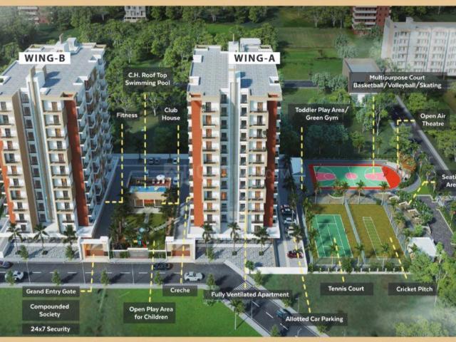 2 BHK Apartment in Besa for resale Nagpur. The reference number is 19423188