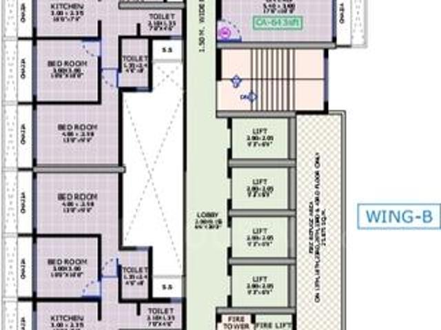 2 BHK Apartment in Ghansoli for resale Navi Mumbai. The reference number is 21291675