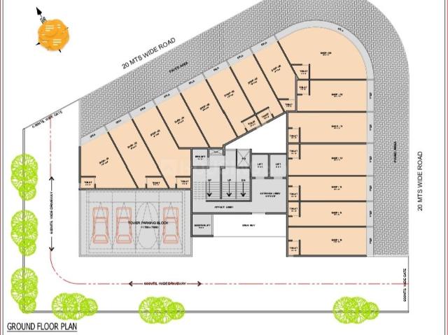 2 BHK Apartment in Ghansoli for resale Navi Mumbai. The reference number is 21315902