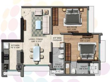 2 BHK Apartment in Ghatkopar East for resale Mumbai. The reference number is 19929787