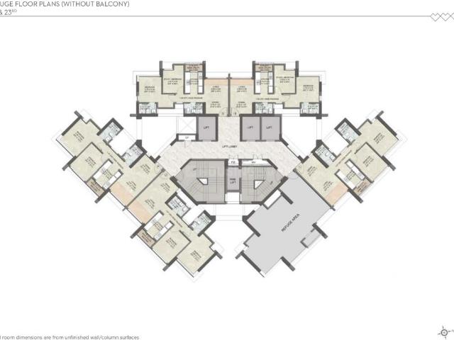 2 BHK Apartment in Kolshet for resale Thane. The reference number is 17765407