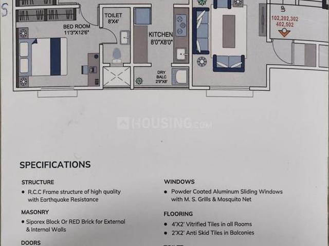 2 BHK Apartment in Kondhwa Budruk for rent Pune. The reference number is 21027542
