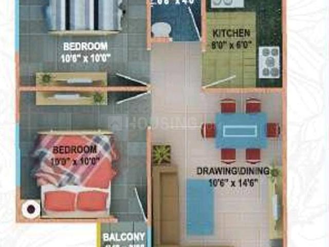 2 BHK Apartment in Hoshangabad Road for resale Bhopal. The reference number is 21280703