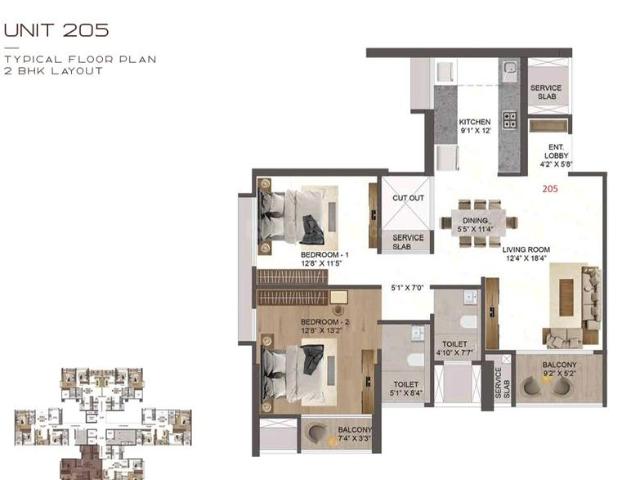 2 BHK Apartment in Hadapsar for resale Pune. The reference number is 19910887