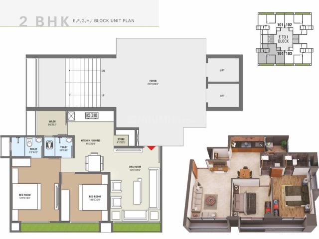 2 BHK Apartment in Hanspura for resale Ahmedabad. The reference number is 21060206