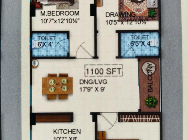 2 BHK Apartment in Isnapur for rent Sangareddy. The reference number is 18067883