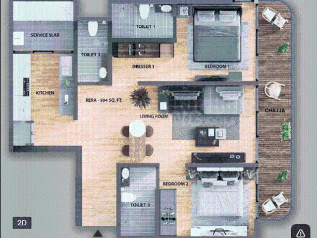 2 BHK Apartment in Jogeshwari East for resale Mumbai. The reference number is 21106136