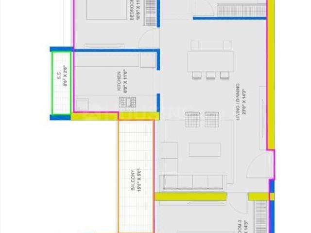 2 BHK Apartment in Juinagar for resale Navi Mumbai. The reference number is 20616274