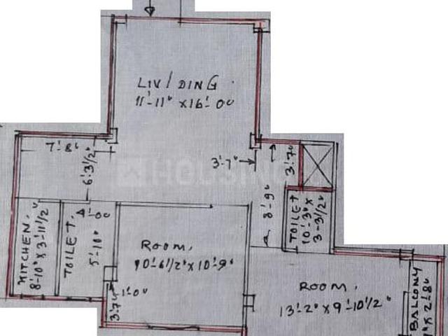 2 BHK Apartment in Liluah for resale Howrah. The reference number is 7230232