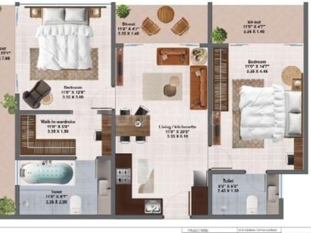 2 BHK Apartment in Morjim for resale Goa. The reference number is 21083588