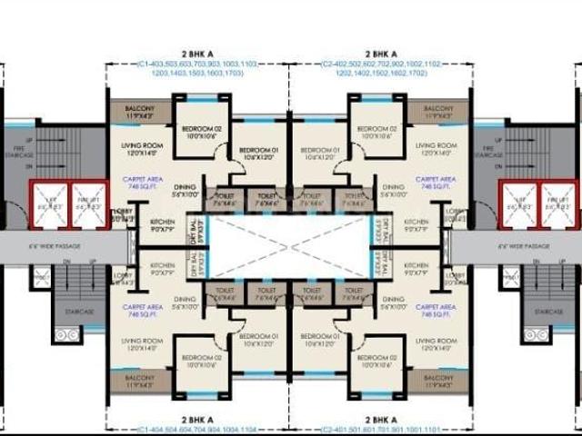 2 BHK Apartment in Moshi for resale Pune. The reference number is 19796208