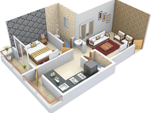 2 BHK Apartment in Malkapur for rent Satara. The reference number is 18131250