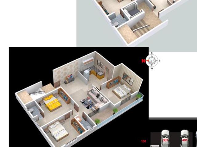2 BHK Apartment in Manish Nagar for resale Nagpur. The reference number is 18133637