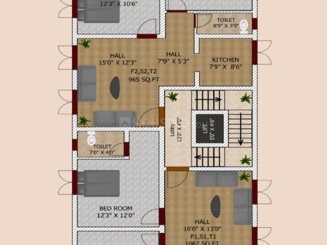 2 BHK Apartment in Mannivakkam for resale Chennai. The reference number is 21189643