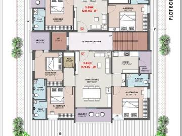2 BHK Apartment in Miyapur for resale Hyderabad. The reference number is 19594709