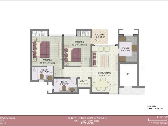 2 BHK Apartment in Sector 131 for resale Noida. The reference number is 17118516