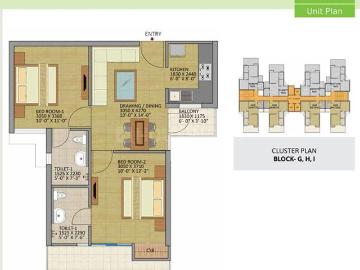 2 BHK Apartment in Siddharth Vihar for resale Ghaziabad. The reference number is 13479886