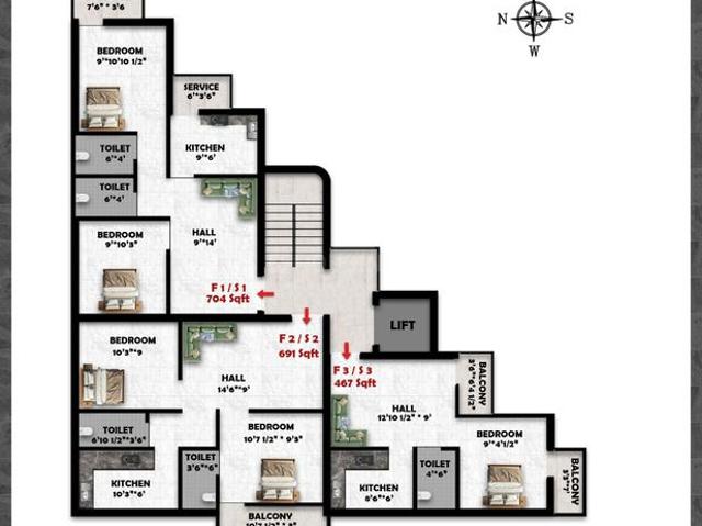 2 BHK Apartment in Surapet for resale Chennai. The reference number is 20587941