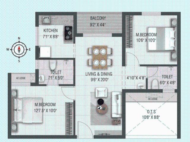 2 BHK Apartment in Padappai for resale Chennai. The reference number is 18267371