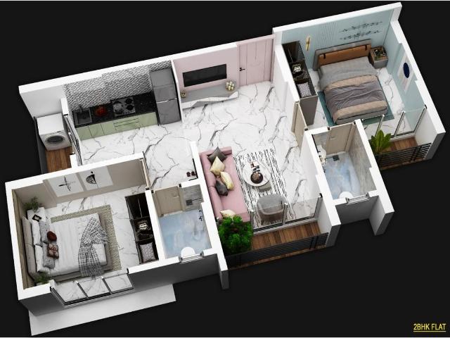 2 BHK Apartment in Palghar for resale Mumbai. The reference number is 21311999