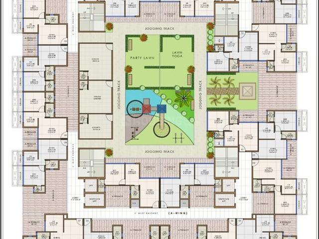 2 BHK Apartment in Pushpak Nagar for resale Navi Mumbai. The reference number is 20340406