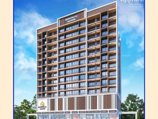 2 BHK Apartment in Pushpak Nagar for resale Navi Mumbai. The reference number is 21164694