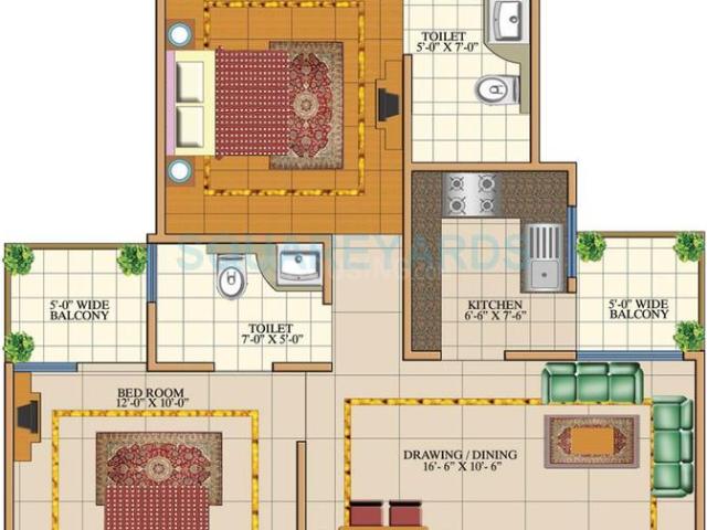 2 BHK Apartment in Raj Nagar Extension for resale Ghaziabad. The reference number is 18346766