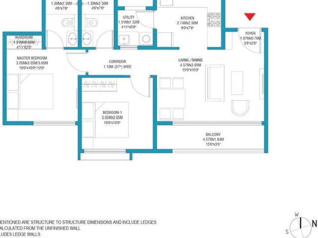2 BHK Apartment in Whitefield for resale Bengaluru. The reference number is 20309415