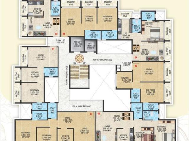 2 BHK Apartment in Taloja for resale Navi Mumbai. The reference number is 20206740
