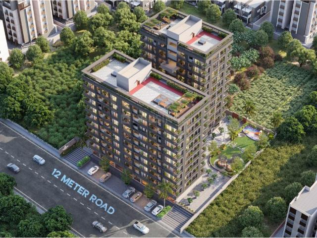 2 BHK Apartment in Tragad for resale Ahmedabad. The reference number is 20652440