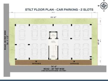 2 BHK Apartment in Velachery for resale Chennai. The reference number is 20569241