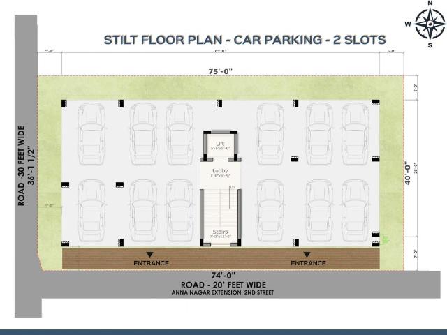 2 BHK Apartment in Velachery for resale Chennai. The reference number is 20569241