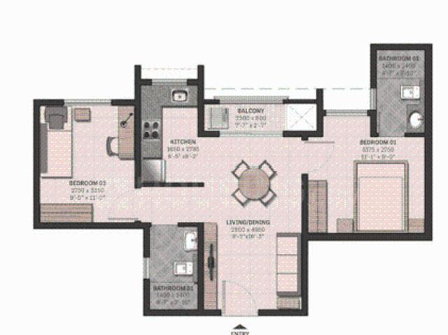 2 BHK Apartment in Yadavanahalli for resale Bengaluru. The reference number is 21020449