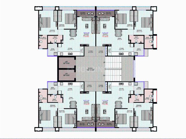 2 BHK Apartment in Zundal for resale Ahmedabad. The reference number is 20950256
