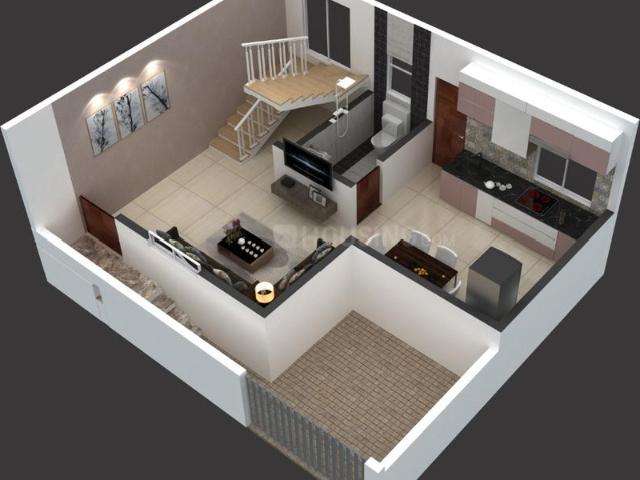 2 BHK Duplex in Wadaki for resale Pune. The reference number is 17489851