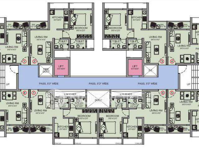 2 BHK Flat In Mangeshi Gemini For Sale In Ambivali, Jogeshw