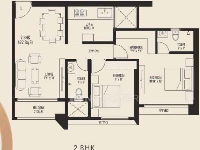 2 BHK Flat In Metro Saraswati Square For Sale In Mulund West