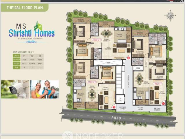 2 BHK Flat In Ms Shrusthi Homes for Rent In Whitefield