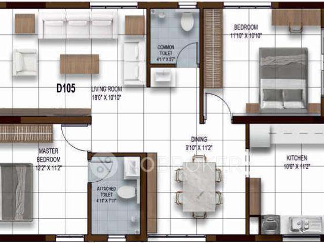 2 BHK Flat In Ncc Urban Ivy Towers For Sale In Radial Road