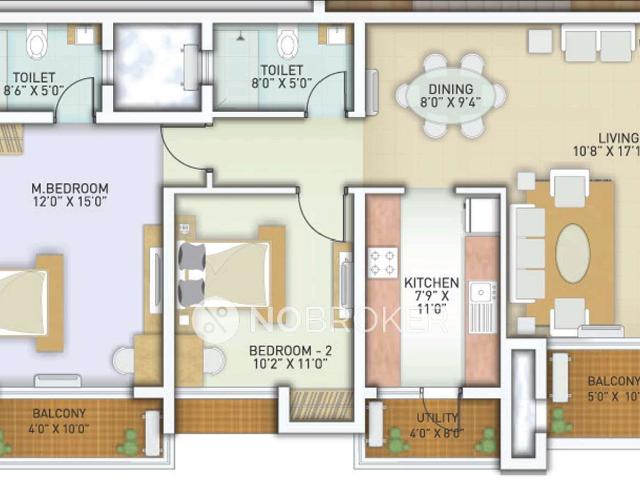 2 BHK Flat In Ozone Greens, Medavakkam For Sale In Medavakkam