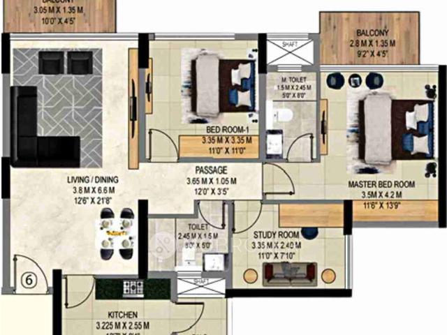 2 BHK Flat In Adani 9pbr For Sale In Seawoods